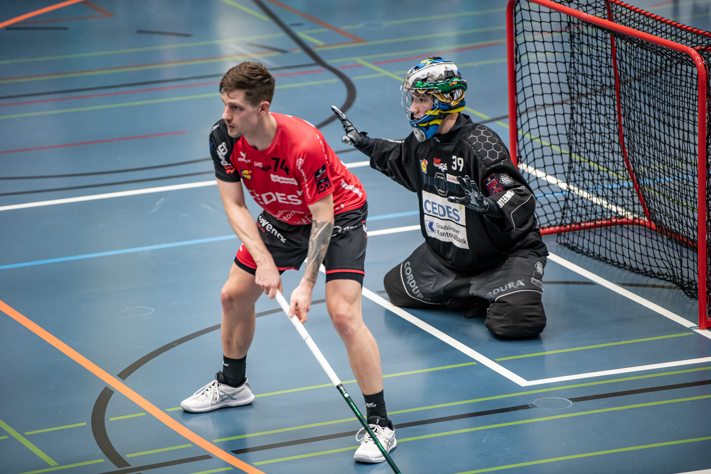 Gefordert: Die Malanser Defensive geriet gegen Winterthur oft unter Druck.