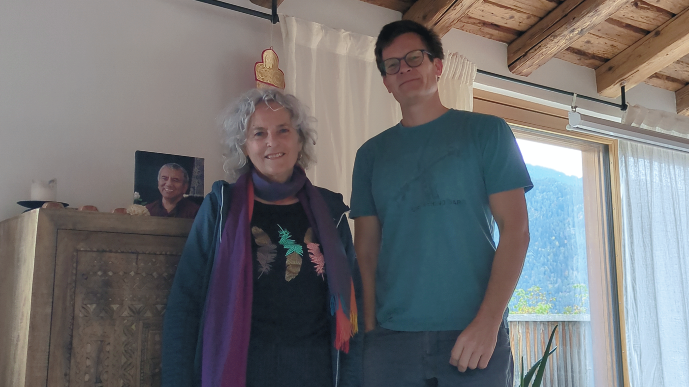 Edith Walther und Mark Hässig begeistern sich beide für die Dzogchenlehren. 