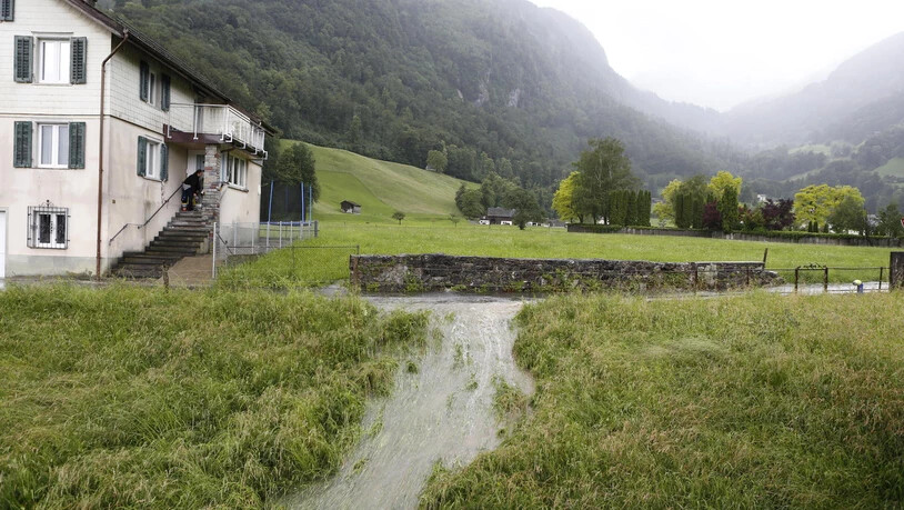 Hochwasser in Glarus.