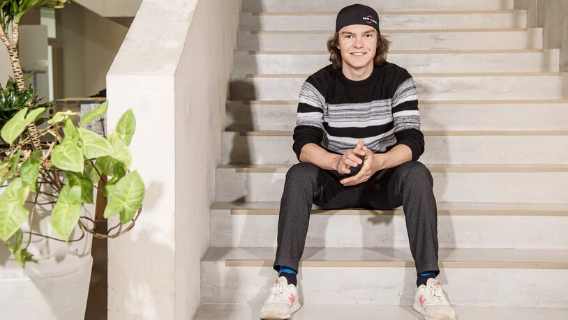Bündner Sportler des Jahres: Radsportler Dominik Bieler, fotografiert am 4.5.21.
Bild Philipp Baer Dominik Bieler