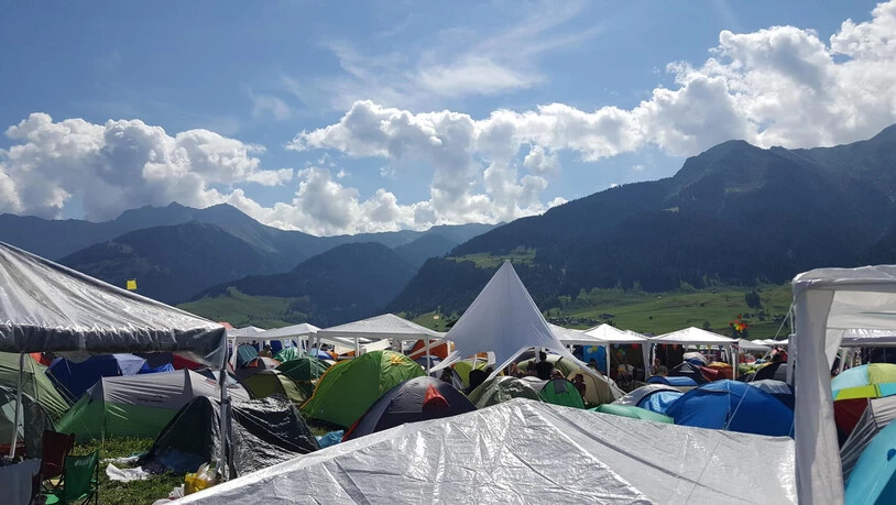Tag 3: Ein Merr aus Zelten - irgendwie hübsch. 