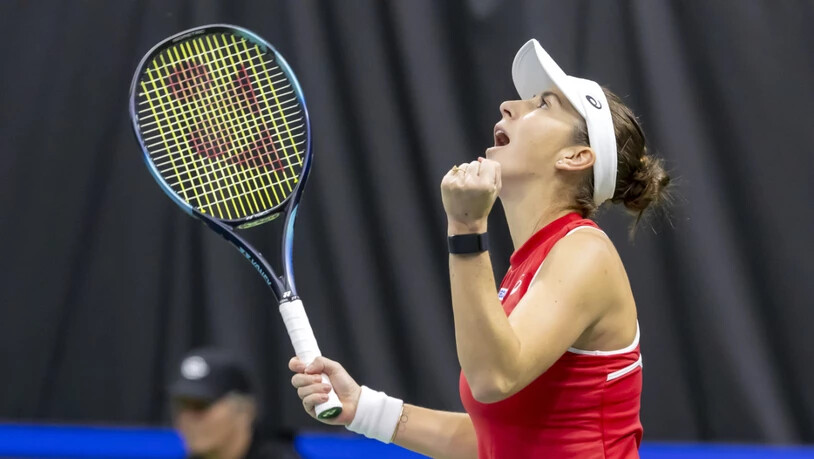 Kaum etwas verlernt: Belinda Bencic jubelt über ihren souveränen Sieg
