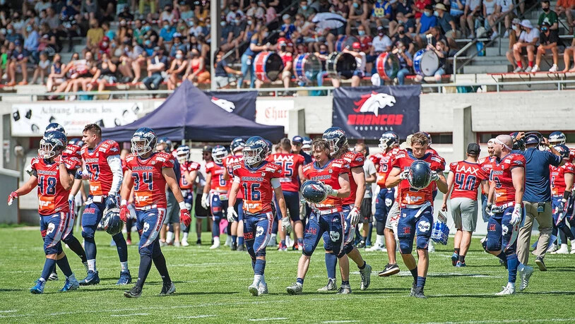Saisonstart ohne Fortune: Auch die Rückkehr der Fans verhalf den Calanda Broncos nicht zur Überraschung. Saisonstart ohne Fortune: Auch die Rückkehr der Fans verhalf den Calanda Broncos nicht zur Überraschung.
