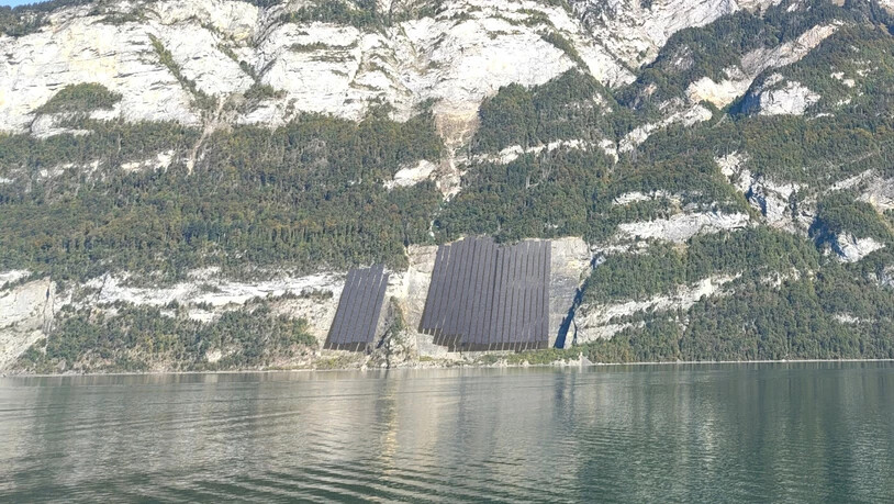 So könnte sie aussehen: Die St. Gallisch-Appenzellische Kraftwerke und die Elektrizitätswerke des Kantons Zürich wollen am nördlichen Walenseeufer eine Solaranlage bauen. So könnte sie aussehen: Die St. Gallisch-Appenzellische Kraftwerke und die Elektrizitätswerke des Kantons Zürich wollen am nördlichen Walenseeufer eine Solaranlage bauen.