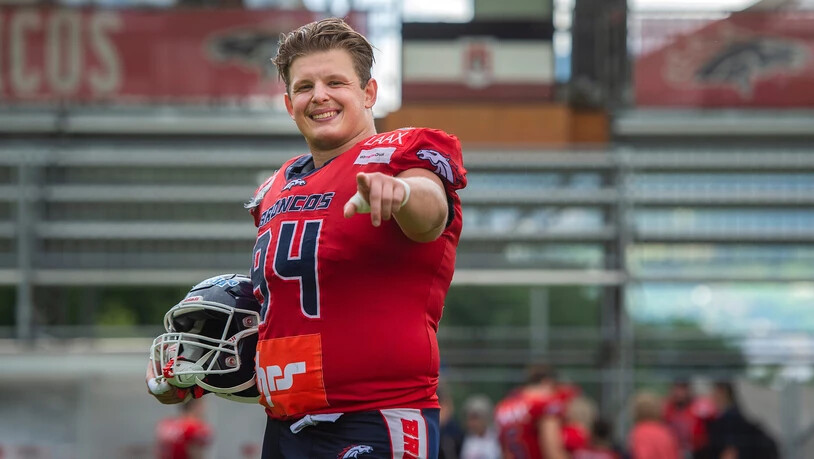 Schon jetzt ein Publikumsliebling: Der finnische Defensive Tackle Christer Berg mag die gute Atmosphäre in der oberen Au. Schon jetzt ein Publikumsliebling: Der finnische Defensive Tackle Christer Berg mag die gute Atmosphäre in der oberen Au.