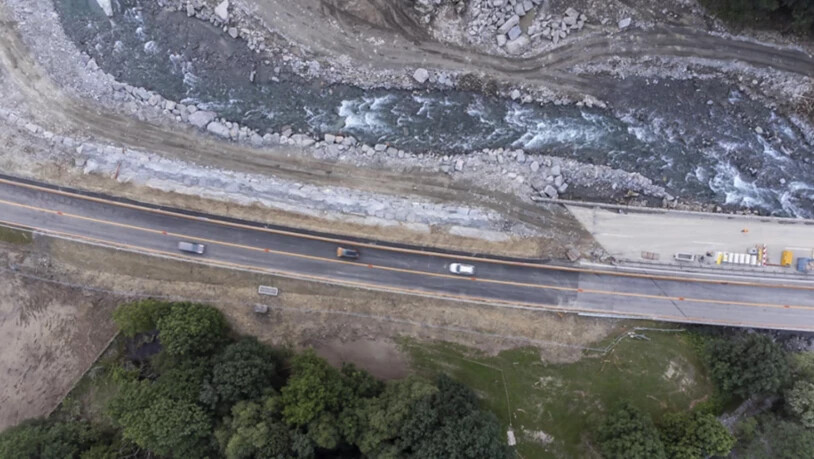 Wieder offen: So sah die Autobahn während den Reparaturarbeiten aus. Wieder offen: So sah die Autobahn während den Reparaturarbeiten aus.