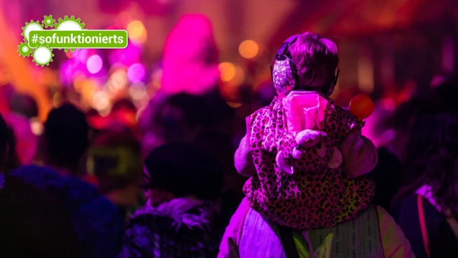Laute Musik: Kinder sollten an der Fasnacht einen Gehörschutz tragen, da ihr Gehör sehr empfindlich ist.  