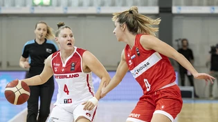 Die Schweizerin Nadia Constantin (links) in Aktion