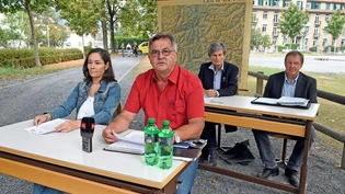 Für Nicole Saager, Jöri Luzi, Marianne Manzanell und Ludwig Waidacher (von links) ist ein Ziel der Initiative bereits erreicht. Für Nicole Saager, Jöri Luzi, Marianne Manzanell und Ludwig Waidacher (von links) ist ein Ziel der Initiative bereits erreicht.