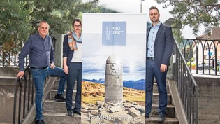 Zwischenbilanz gezogen: Baukommissionspräsident Reto Küng, Projektleiterin Nina Vuillemin und Verwaltungsratspräsident Andreas Riedi von den Bergbahnen Chur-Dreibündenstein (von links) sind zuversichtlich, dass es mit dem Projekt «Uffa» klappt. 
