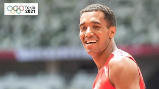 Starkes Debüt: William Reais stiess an seinen ersten Olympischen Spielen in Tokio im 200-Meter-Sprint bis in das Halbfinale vor.