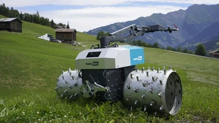Innovation aus den Bündner Bergen: Der Monotrac ist ein elektrisch angetriebener Einachser für den Einsatz in der Landwirtschaft. Innovation aus den Bündner Bergen: Der Monotrac ist ein elektrisch angetriebener Einachser für den Einsatz in der Landwirtschaft.