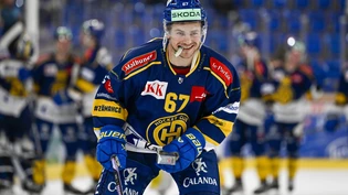1,74 Meter grosser Powerstürmer: Leon Bristedt trägt seit dem Spätsommer 2022 das Trikot des HC Davos.