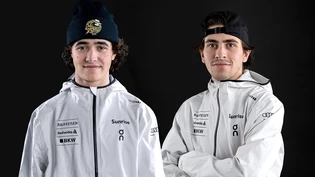 Senkrechtstarter: Das Bündner Brüderpaar Gian Andri (links) und Nicola Bolinger wollen im Freeski hoch hinaus. 
