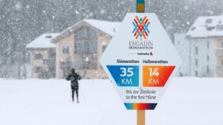 Riesige Schneemengen im Bündner Hochtal: Die Organisatoren des Engadin Skimarathon sind gefordert.
Riesige Schneemengen im Bündner Hochtal: Die Organisatoren des Engadin Skimarathon sind gefordert.