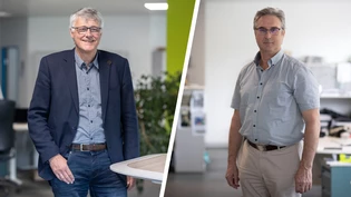Rechts gewinnt die Wahl: SVP-Kandidat Fridolin Staub (rechts) hat sich im zweiten Wahlgang gegen den Grünliberalen Ruedi Schwitter durchgesetzt. Rechts gewinnt die Wahl: SVP-Kandidat Fridolin Staub (rechts) hat sich im zweiten Wahlgang gegen den Grünliberalen Ruedi Schwitter durchgesetzt.