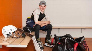 Erfinderisch: Nicolas Knobel spielt in der U17 vom EHC Chur Eishockey. Er hat ein Crowdfunding gestartet, um seine Ausrüstung zu finanzieren.