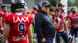 Hat gut lachen: Geoff Buffum, der Cheftrainer der Calanda Broncos, gewann am Samstag in Grenchen seinen achten Schweizer-Meister-Titel. 