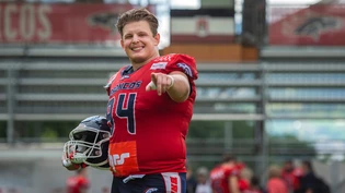 Schon jetzt ein Publikumsliebling: Der finnische Defensive Tackle Christer Berg mag die gute Atmosphäre in der oberen Au.