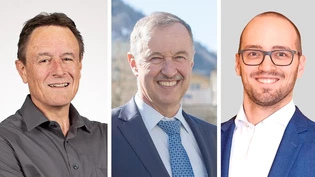 Sie treten aus dem Landrat zurück: Hans-Jörg Marti (FDP, von links), Mathias Vögeli (BDP) und Andrea Bernhard (GLP). 