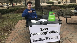 Wer ändert die Meinung unseres Chefs? Ziger «schmöggt» grüsig ist seine harte Position. 