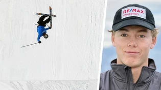 Nur sicher landen ist schöner: Nils Rhyner will in dieser Saison den Europacup im Ski-Freestyle auf den Kopf stellen.