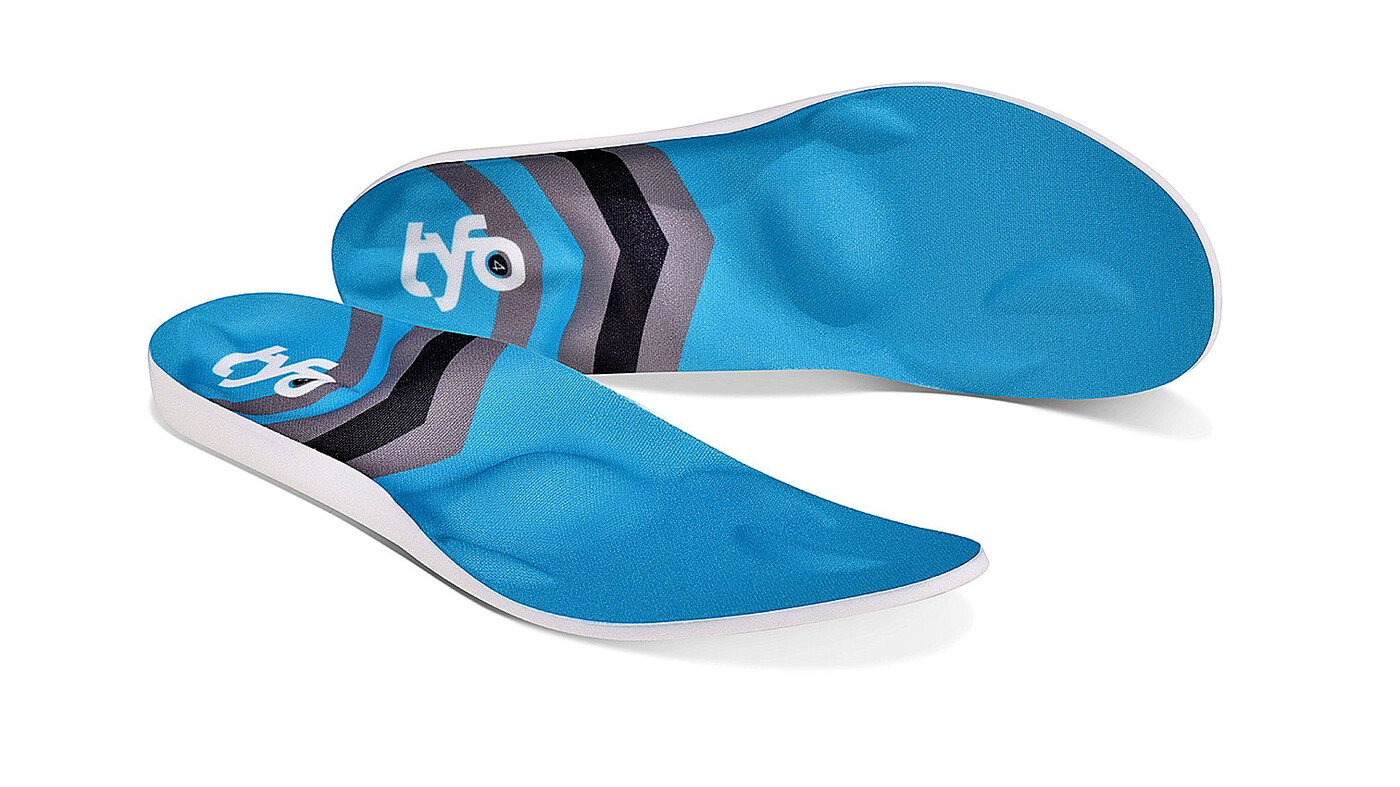 Individuell: Laufschuh-Sohlen wie dieses Modell von Tyfo können erhitzt und auf den Fuss genau angepasst werden. 