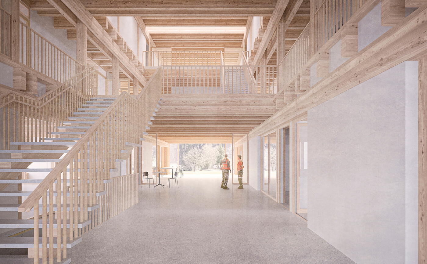 Viel Holz: Das Projekt «Ziczac» sieht einen dreigeschossigen Bau und den Einsatz von natürlichen Materialien vor.